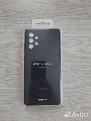 Оригинальный силиконовый чехол Samsung A72
