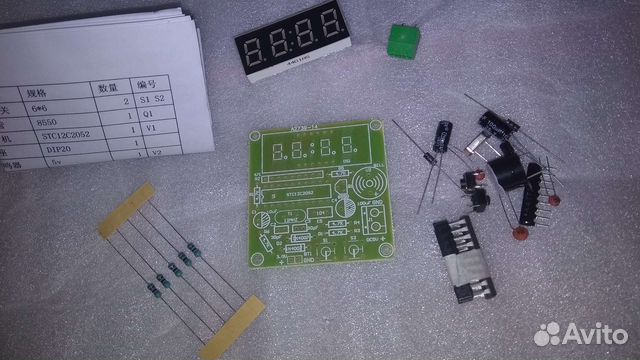 Конструктор набор часы diy kit