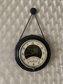 Часы Молния с барометром и термометром