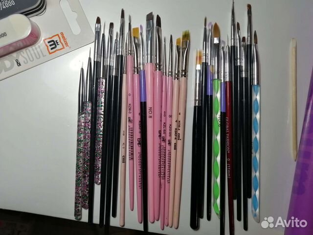 Кисти для маникюра, декорации для дизайна,гели EMI