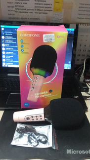 Bluetooth караоке микрофон borofone BFK2 Elf BT 5