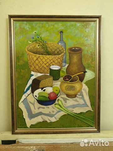 Картина летний натюрморт, А.И.Кувин, Заслуж