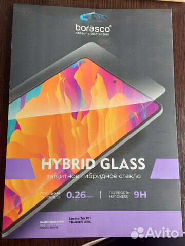 Защитное гибрид.стекло для Lenovo Tab J606F/ J606L