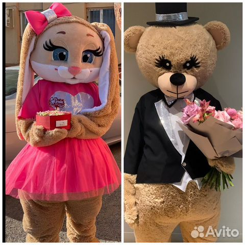 Ростовая кукла мишка зайка на праздник