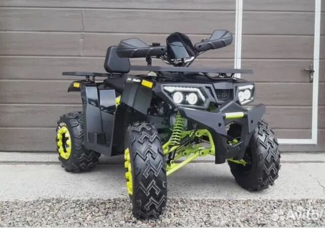 Квадроцикл Motoland Wild Track 200 LUX черно-зелен