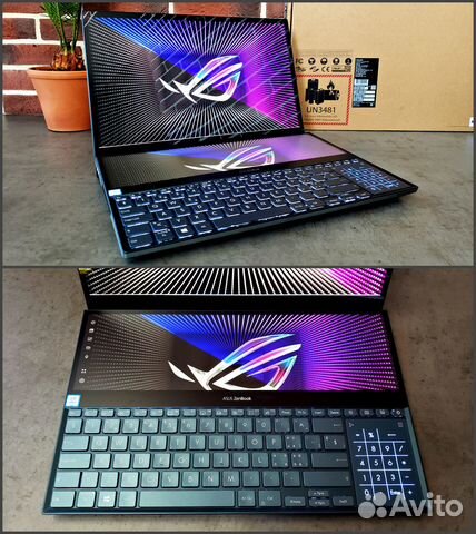 Asus ZenBook Pro Duo с 2мя дисплеями Oled UX582ZW