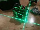 Лазерный нивелир уровень 3D 12 лучей зеленых Новый