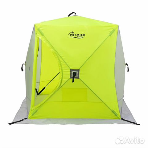 Палатка зимняя Куб 1,8х1,8 yellow lumi/gray (PR-IS