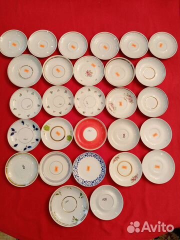 Советские блюдца. Советский, немецкий фарфор