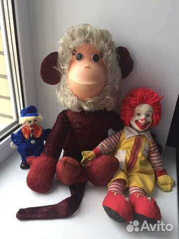 Обезьяна плюшевая СССР