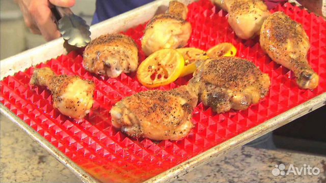 Силиконовый коврик для жарки в духовке