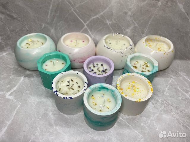 Ароматическая свеча в гипсе