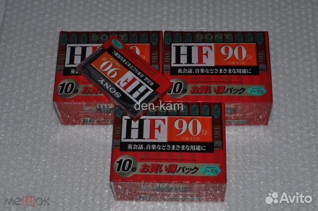 Аудиокассета sony HF 90 japan market (1932)