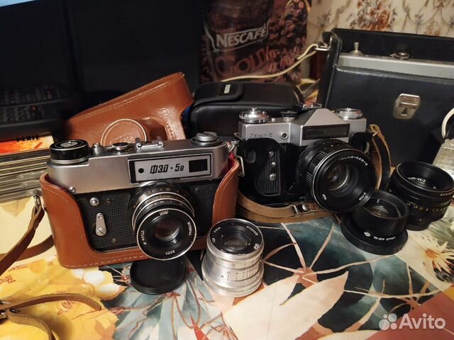 Фотоаппарат фэд 5в и Zenit-E