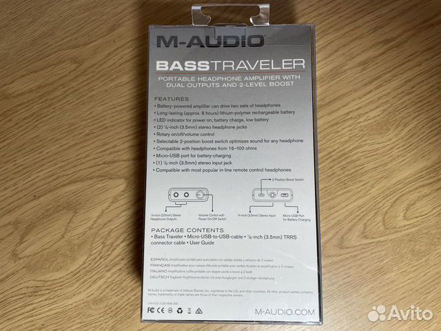 Усилитель для наушников M-audio bass traveler