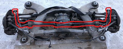 Стабилизатор задний Mercedes Benz W211 Е-Class