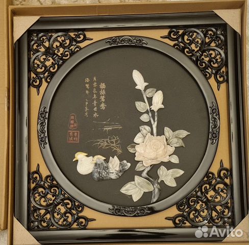 Картина из нефрита