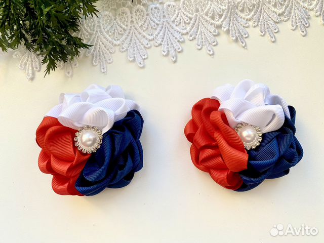 Резинка для волос.Триколор