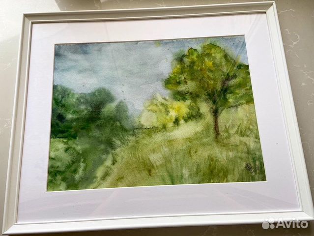 Картина акварель Пейзаж