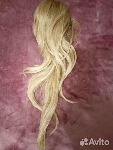 Хвост, шиньон на заколке