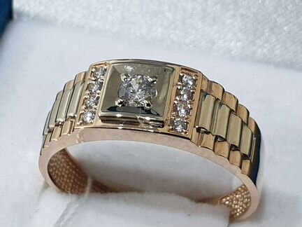 Золотая печатка новая. Арт5011