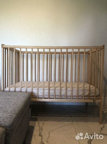 Детская кроватка IKEA sniglar сниглар с матрасом