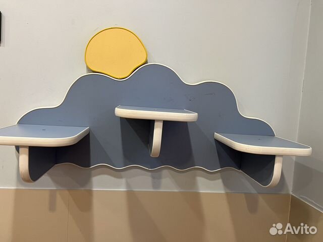 Детская настенная полка Облачко