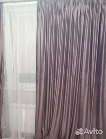 Комплект готовых штор блекаут ширина 240.длина 260