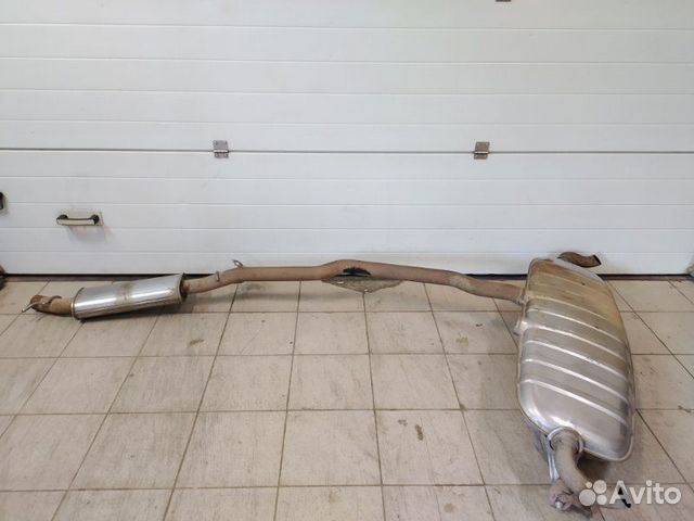 Глушитель задний Volkswagen Touareg GP AZZ; BAA