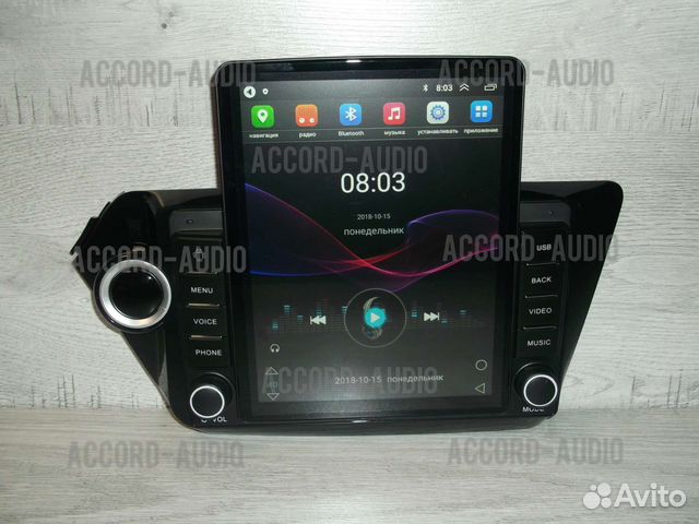 Магнитола Kia Rio 3 Android в стиле Tesla