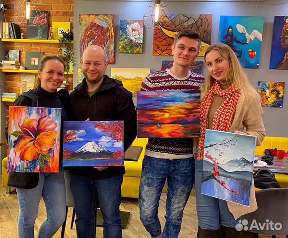 Мастер-классы по живописи, рисование вином