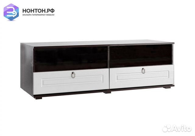 Тв-тумба Престиж жемчуг / венге