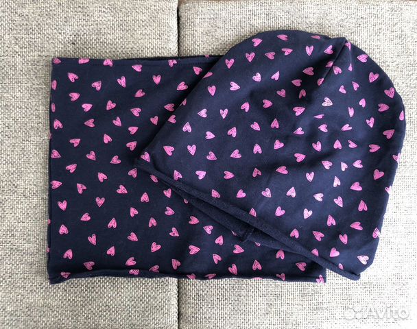 Комплект для девочки шапка и снуд Benetton