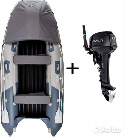 Мотор Parsun 9,9 + Лодка Gladiator E350Pro
