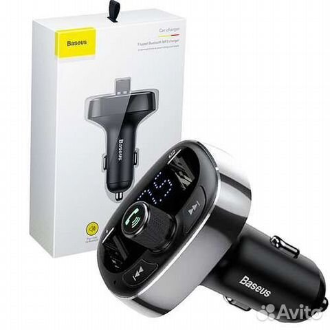 Fm модулятор с bluetooth Baseus S09