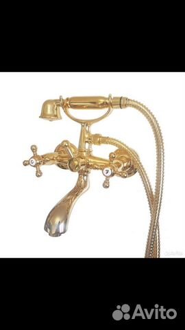 Смеситель для ванны Porta & Bini золото 24k