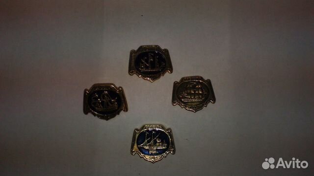 Набор значков Корабли парусники