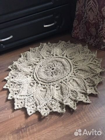 Коврик из джута