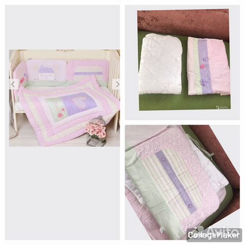 Одеяло, пододеяльник бортики в кроватку Choupette