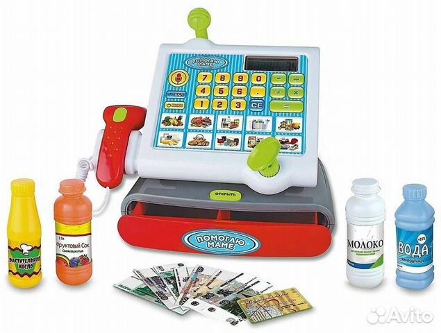 Касса в наборе с продуктами Помогаю маме PT-00579