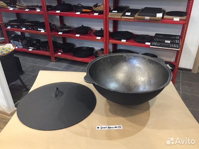 Казан чугунный 3-100л