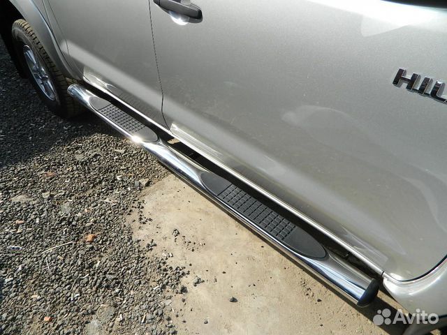 Пороги овал toyota hilux, 2006-2015