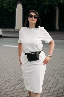 Платье-футболка из футера, размер L