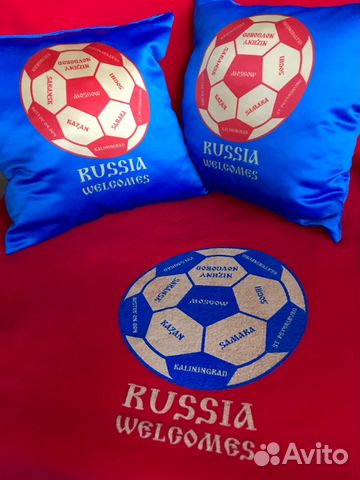 Сувенирные подушки Чемпионат мира 2018 Russia fifa