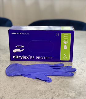 Перчатки медицинские нитриловые