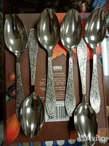 Ложки комплект 2100 600р чайные 700р десерт 800 ст