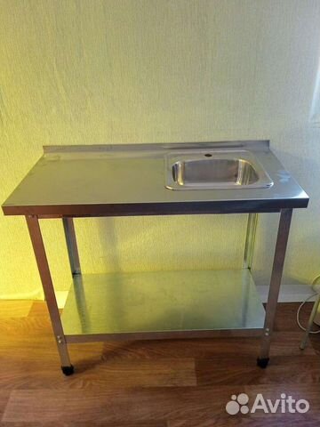Стол нержавеющий с мойкой