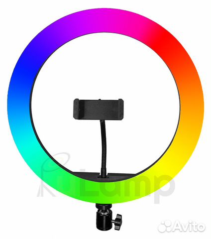 Кольцевая лампа для селфи RGB LED MJ36 36см