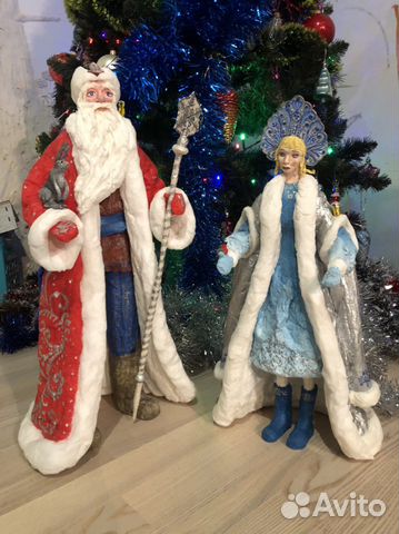 Новогодняя ватная игрушка