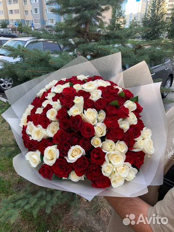 Розы с доставкой 101 шт